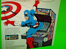 Captain America And The Avengers Arcade FLYER Original 1991 Video Game Vintage - £57.33 GBP