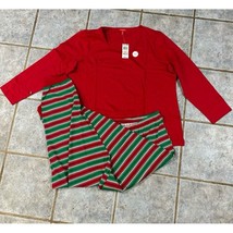 2xl Macy’s Christmas family pjs pajamas brand new with tags set women red green - £18.98 GBP