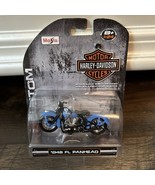 NEW 2003 Maisto Blue Harley Davidson 1948 FL Panhead 1:24 Scale - $361.46 MXN