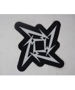 Metallica Patch Embroidered Iron/Sew Ninja Star Thrash Metal Patch Slayer - £4.99 GBP