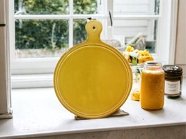 Sur La Table Ceramic Gold Honey Trivet Appetizer Cheese Paddle Plate Platter - £24.69 GBP