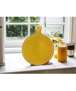 Sur La Table Ceramic Gold Honey Trivet Appetizer Cheese Paddle Plate Pla... - £24.24 GBP