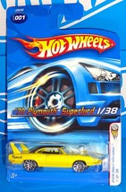 Hot Wheels 2006 New Models #1 &#39;70 Plymouth Superbird Yellow w/ 10SPs - £5.98 GBP