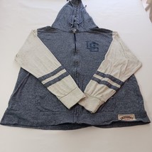 Universal Studios Full Zip Women Gray &amp; White Hoodie Cotton Sweatshirt C... - $15.24