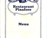 Restaurant Pinafore Menu Copenhagen Denmark 1990&#39;s - $14.85