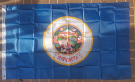 MINNESOTA nylon state flag 2&#39; x 3&#39; - £13.97 GBP