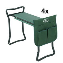 Foldable Kneeler 4X Garden Bench Stool Soft Cushion Seat Pad Kneeling Tool Pouch - £140.74 GBP