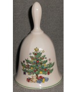 Nikko CHRISTMASTIME - HAPPY HOLIDAYS Porcelain Bell MADE IN JAPAN - $19.79