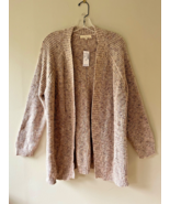 Retrology Plus Sz 3X Knit Pink Cardigan Sweater Open Stretch Drop Shoulders - $43.53 CAD