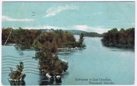 Postcard Entrance To Lost Channel Thousand Islands Ontario - $2.96