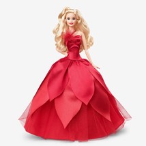 Holiday Barbie Doll 2022 with Wavy Blonde Hair, Mattel - £52.26 GBP