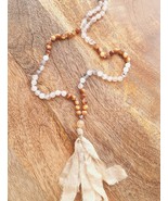 Golden Agate Light Japa Mala Shagina Prayer Beads 108 Beads - $44.00