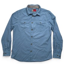 Craghoppers Mens Medium Shirt Blue Long Sleeved Button Up Collared Vente... - £15.01 GBP