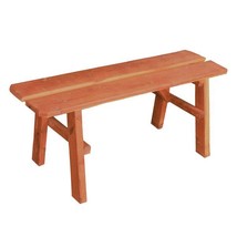 40&quot; Picnic Table Bench - Amish Red Cedar Outdoor Patio Furniture - £247.73 GBP