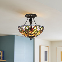 Fine Art Lighting Semi-Flush Mount Tiffany Ceiling lamp Design Collection - $179.99