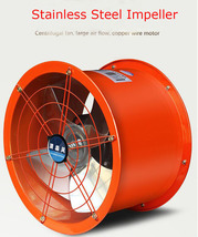 Stainless Steel 14inch Explosion-Proof Fan Axial Fan Cylinder Pipe Fan 220V - £85.13 GBP