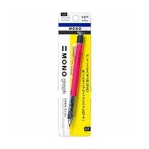 Tombow Monograph 0.5mm Mechanical Pencil Neon Color Neon Pink - £34.94 GBP