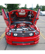 2005-2009 Mustang V8 GT Upper Polished Overlay Billet Grille  BLACK - £39.24 GBP