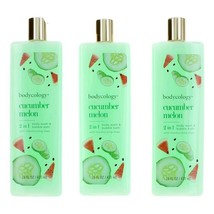 Cucumber Melon by Bodycology, 3 Pack 16 oz 2 in 1 Body Wash &amp; Bubble Bat... - $882.04 MXN