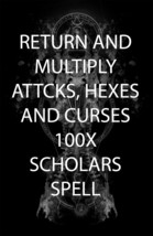 300X 7 SCHOLARS MULTIPLY & RETURN ATTACKS, HEXES CURSES WORK MAGICK RING PENDANT - $177.77