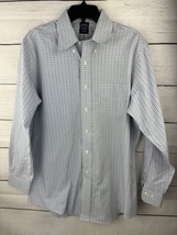 Brooks Brothers Est. 1818 Classic Blue/White Checks 16 32/33 Dress Shirt - £13.94 GBP