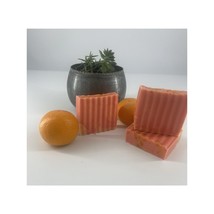 3x Goat Milk Soap Bar Tangerine Grapefruit Orange w/ Zest 3oz Body Handm... - $22.49 CAD