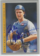 Brent Mayne Auto - Signed Autograph 1993 Fleer #621 - MLB Kansas City Royals - £3.19 GBP
