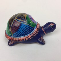 Mexican Talavera Style Folk Art Ceramic 2 Piece Turtle 4.5” Tall 2.5” Tall Used - £14.01 GBP