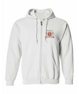 Brines Irish Coat of Arms Full Zip Hoodie - White - Size Large - $659.52 MXN