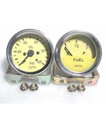 Smiths Replica Elec Oil + Fuel Gauge Yellow face - $44.91