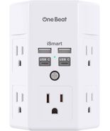 One Beat 1680J 3 Power Strip Surge Protector, 5 Outlets, 4 USB Ports USB C - $20.00