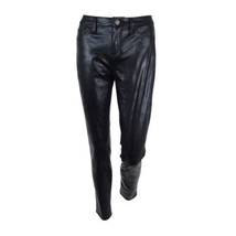 Tinseltown Denim Couture Faux Leather Shimmer Skinny Pants, Black, NEW $49 - £14.43 GBP