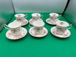 Set Of 6 Paragon Victoriana Rose Cup &amp; Saucer Sets Made In England - £92.54 GBP