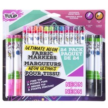 Tulip Ultimate Fabric Brush &amp; Fine Tip Markers  Neon - $62.21