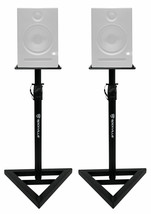(2) Rockville Adjustable Studio Monitor Speaker Stands For Presonus Eris E5 - £83.22 GBP