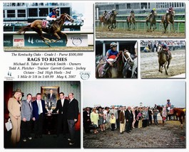 2007 - RAGS TO RICHES - 6 Photo Kentucky Oaks Composite - 10&quot; x 8&quot; - £15.73 GBP
