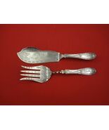 Coin Silver by Unknown Fish Serving Set 2-Piece Engraved 7.5 ozt. Heirloom - $17,542.03 MXN