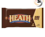 3x Packs Heath Chocolate King Toffee Candy | 2 Bars Each | 2.8oz | Fast ... - $14.57