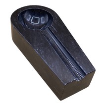 Black Mid Century Modern Marble Cigar Long Pipe Rest Holder Ashtray - £21.35 GBP