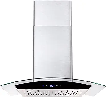 Range Hood 30 Inch, Wall Mount Kitchen Hood With Ducted/Ductless Convert... - $481.99