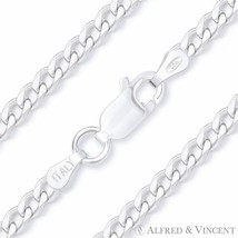 3mm Cuban / Curb Link Italian Chain Anklet in Solid Italy .925 Sterling ... - $25.73+