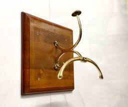 ANTIQUE VINTAGE STYLE SOLID BRASS METAL HANDMADE NAUTICAL CLOTH/COAT HANGER - £114.47 GBP