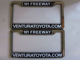 Pair of 2X Ventura Toyota License Plate Frame Dealership Plastic - $29.00