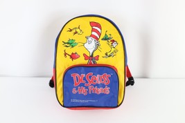 Vintage 90s Dr Seuss Distressed Spell Out Backpack Book Bag School Bag C... - £19.46 GBP