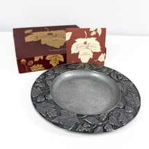 Longaberger Metalware Falling Leaves 8&quot; Plate mint condition never used in box! - £11.83 GBP