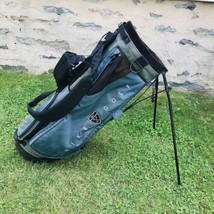 Nike Golf 4 Way Dual Shoulder Strap Carry Stand Bag Black w/ Rain Cover Golfing - $79.10