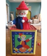 Vintage Jack In The Box Clown  Tin Wind-up Mechanism Works Great - €29,05 EUR