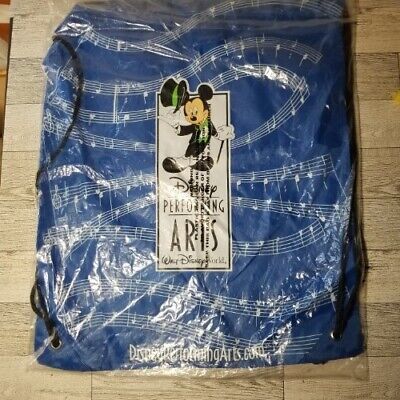NIP Walt Disney World Disney Performing Arts Drawstring Backpack, Blue - $9.01