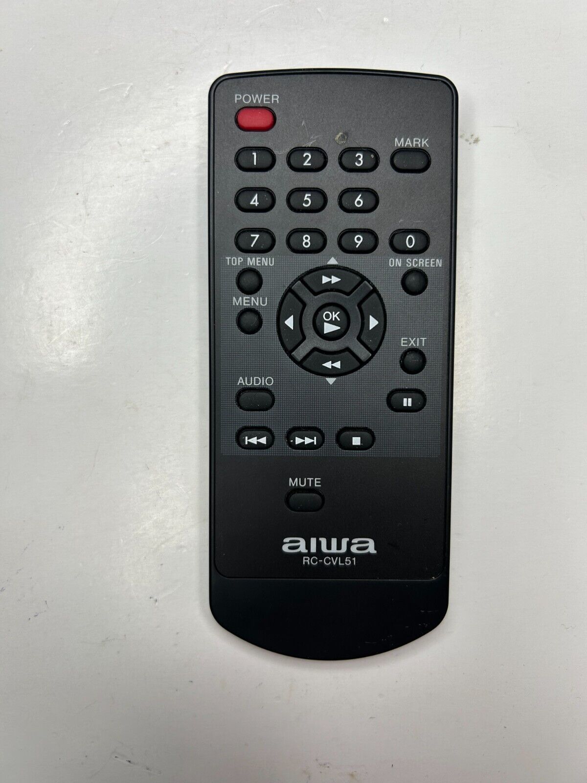 Aiwa RC-CVL51 Remote Control, OEM for DVD Player XD-DV520  			