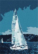 Pepita Needlepoint kit: Sails, 7&quot; x 10&quot; - $50.00+